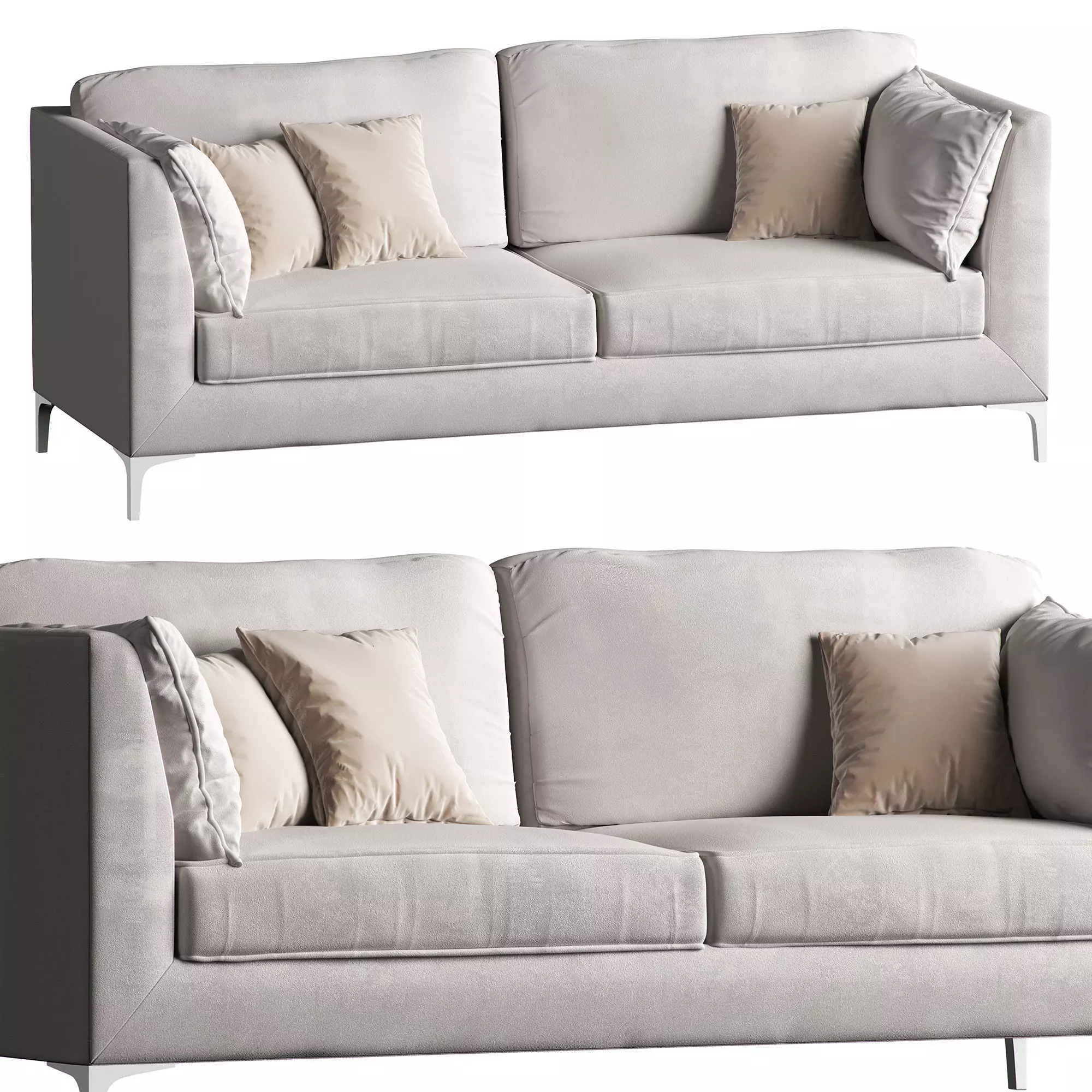 White sofa by Dream Manufacture 3D model