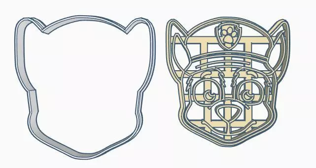 Paw Patrol Cookie Cutter Set 3D print model_0