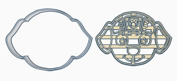 Paw Patrol Cookie Cutter Set 3D print model_5