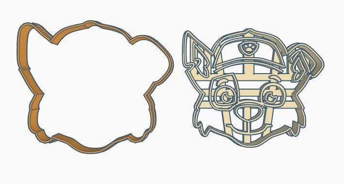 Paw Patrol Cookie Cutter Set 3D print model_3