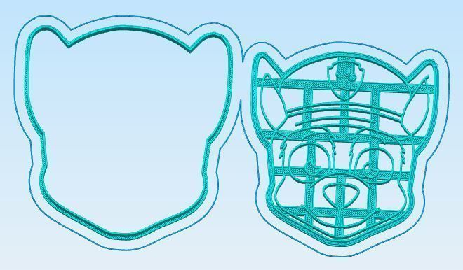 Paw Patrol Cookie Cutter Set 3D print model_7