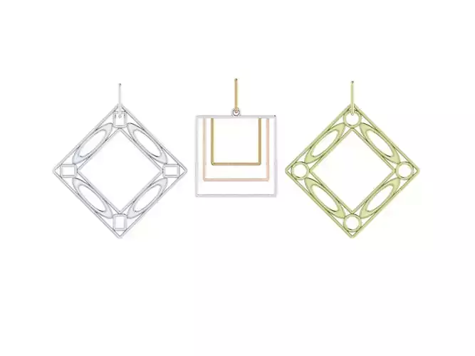  Earrings Series Geometric 2