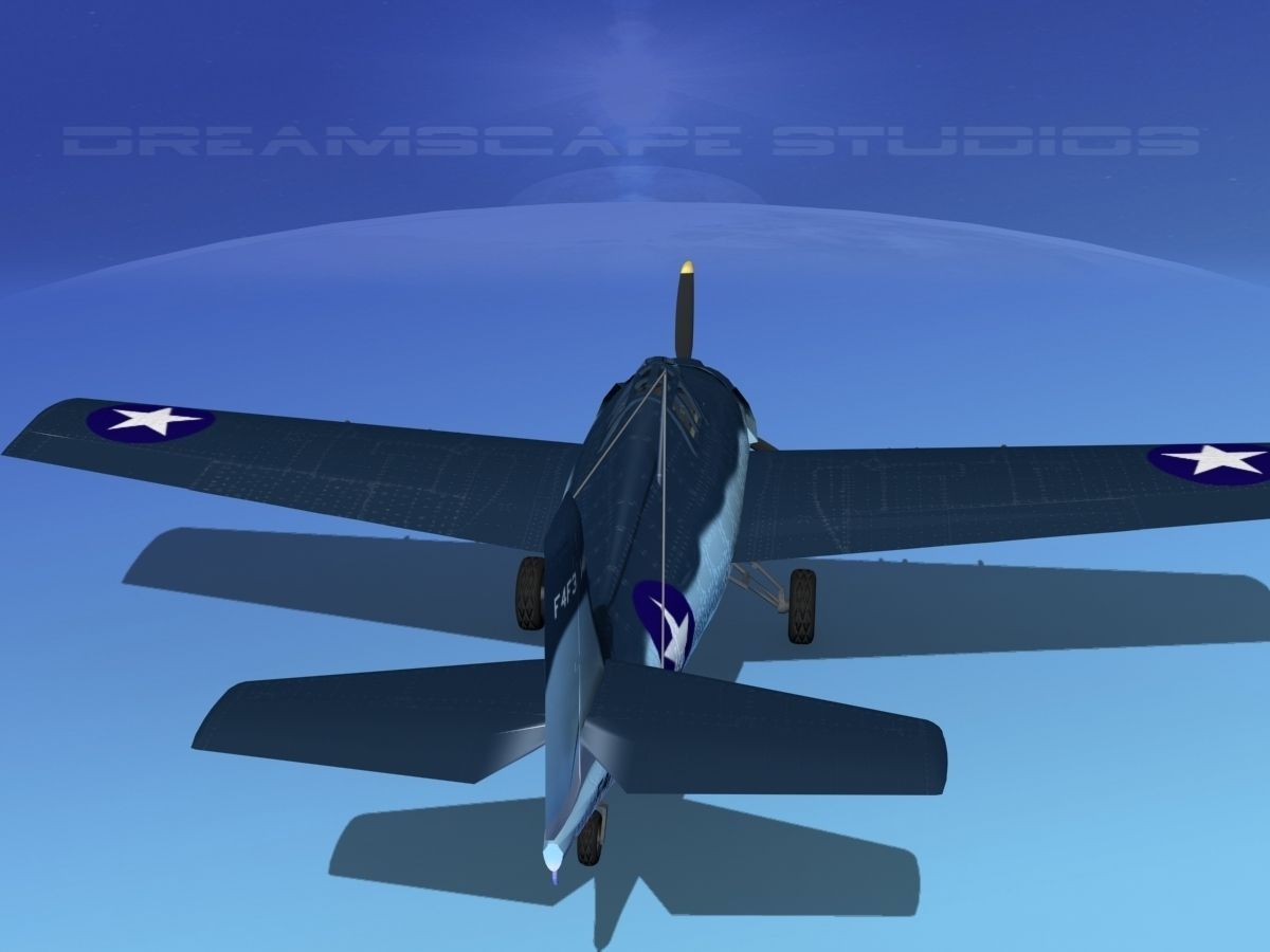 Grumman F4F-3 Wildcat V13 3D model_6