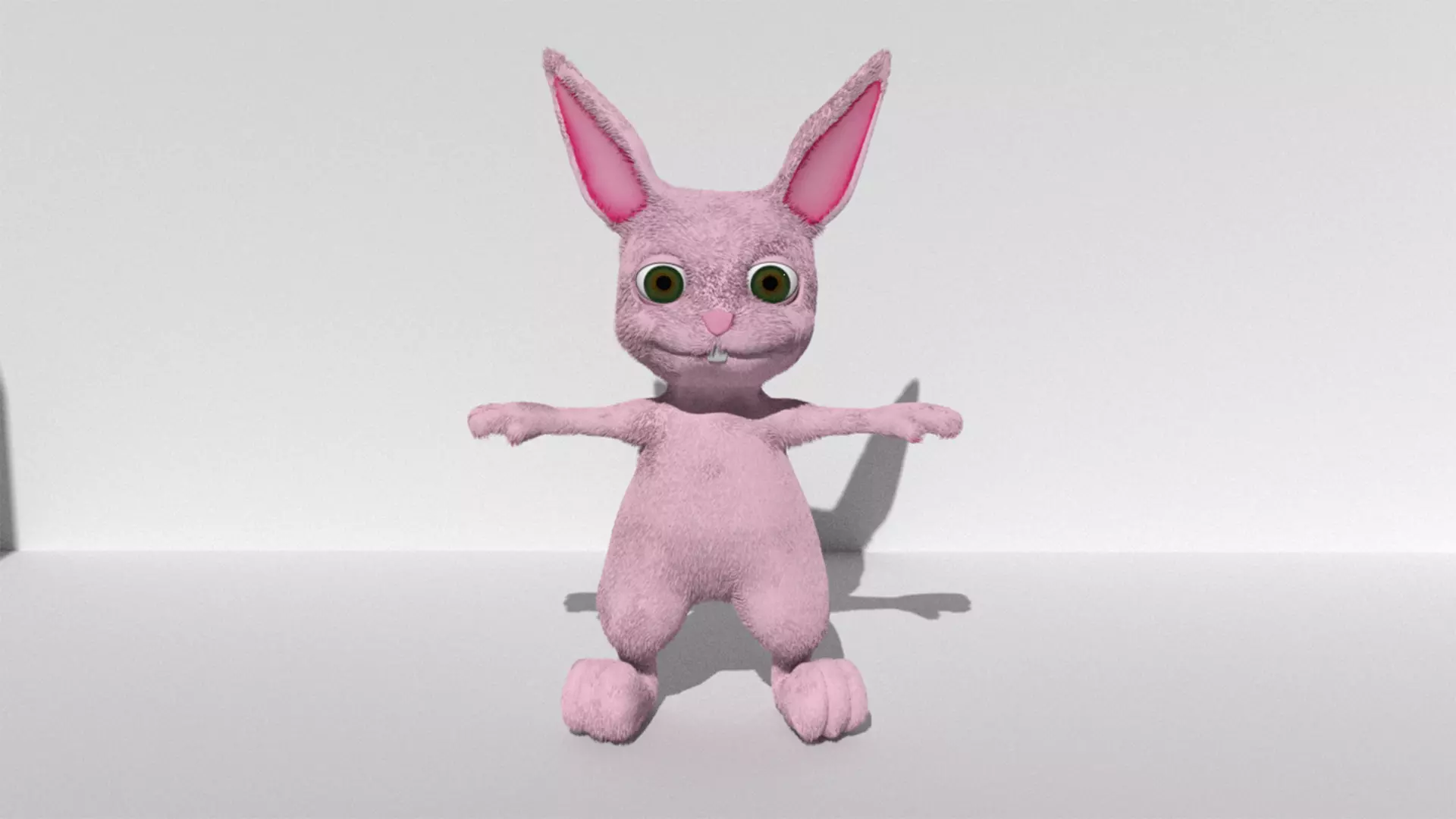 3D model Pink Bunny VR / AR / low-poly | CGTrader