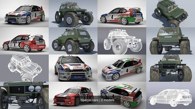Special cars 3D Model Collection