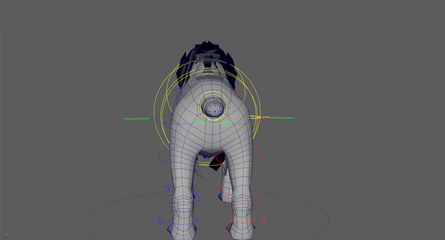 Saber tooth  Low-poly 3D model_19