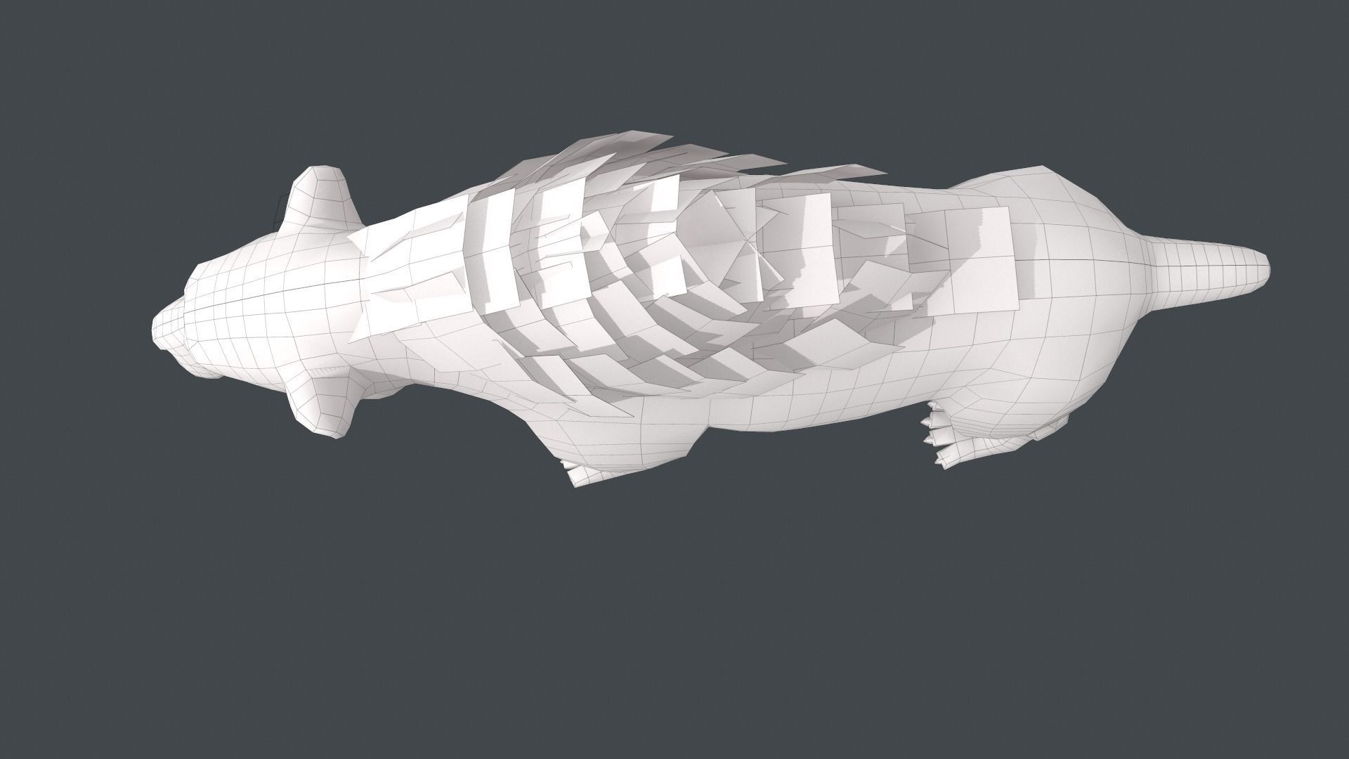 Saber tooth  Low-poly 3D model_23