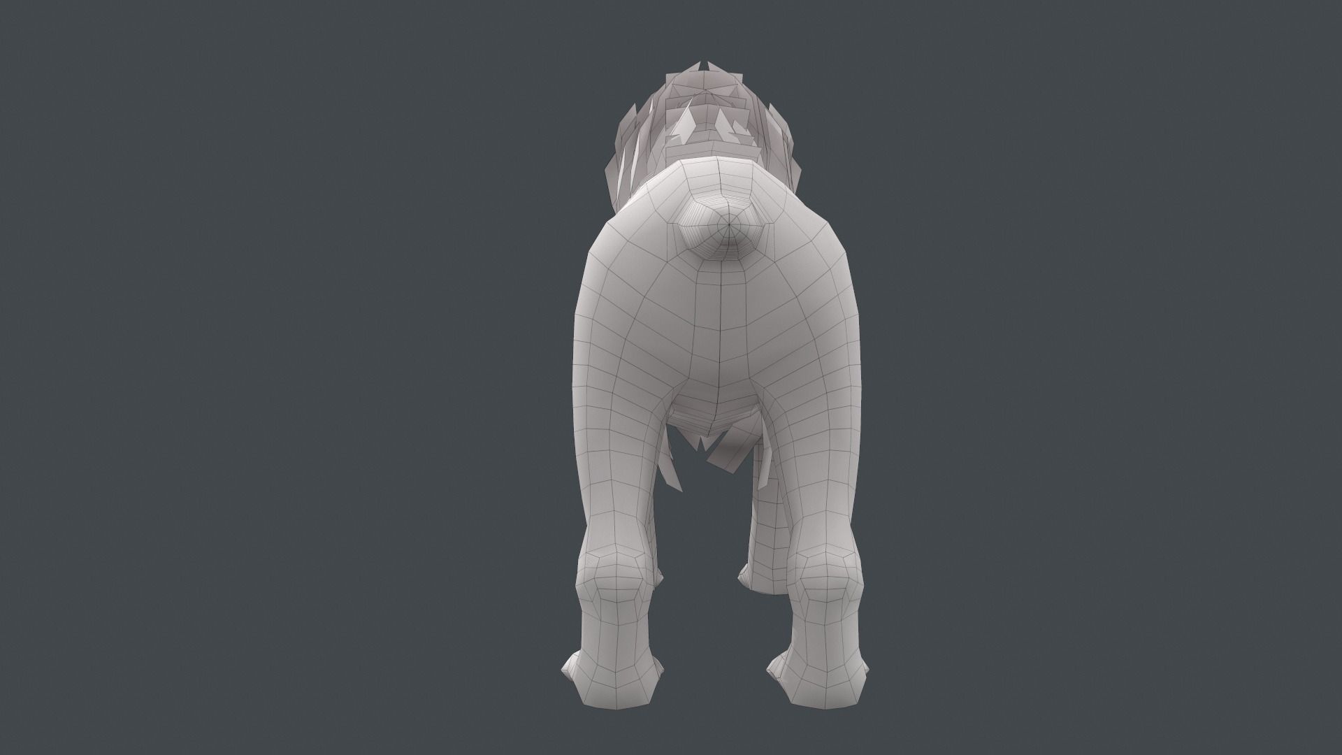 Saber tooth  Low-poly 3D model_26