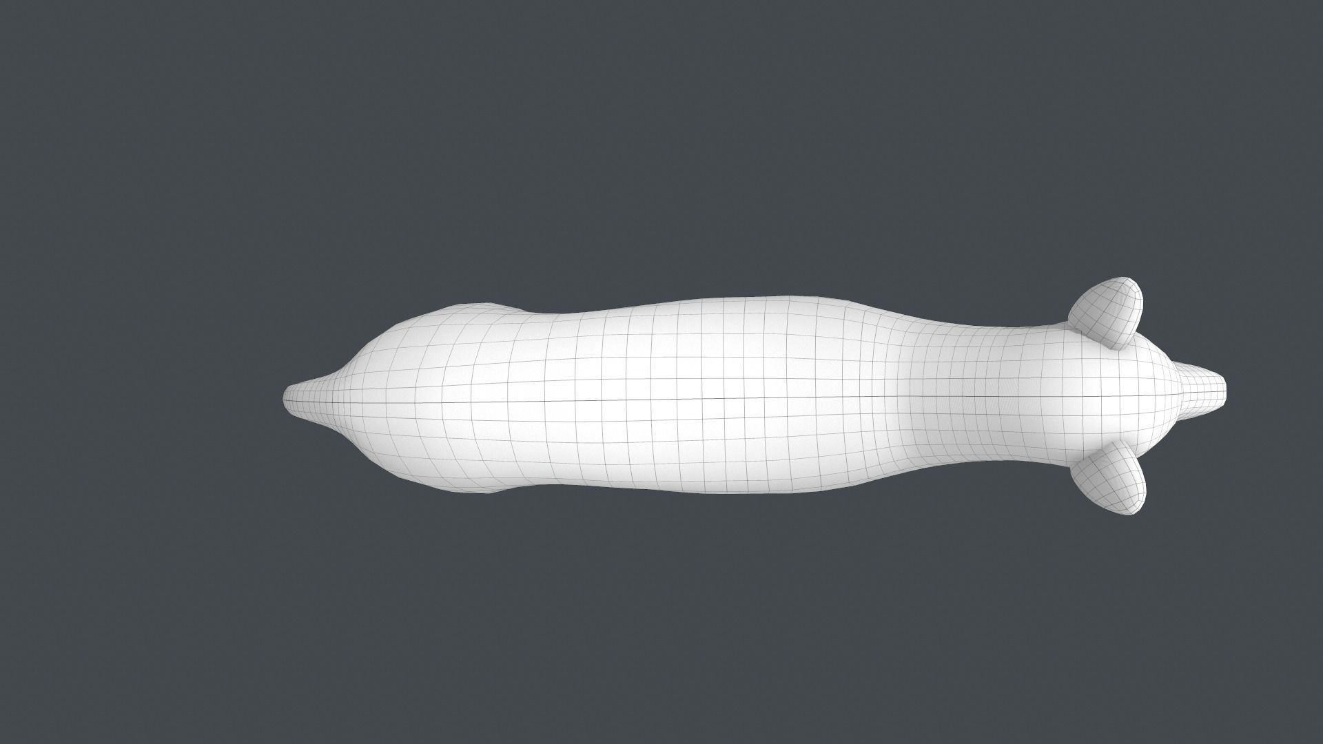 Tasmanian tiger Low-poly 3D model_10