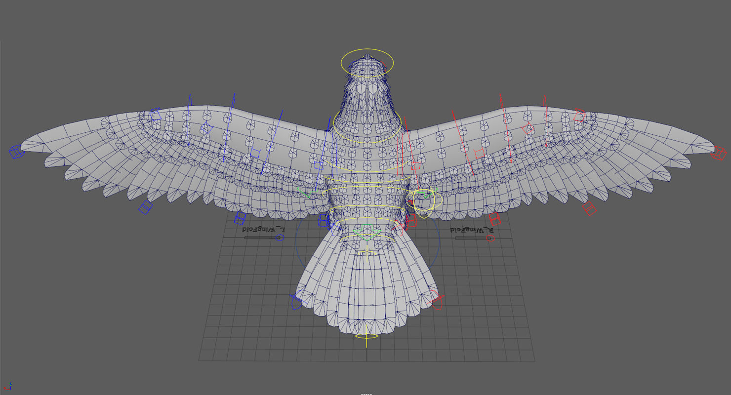 Bald Eagle Low-poly 3D model_12