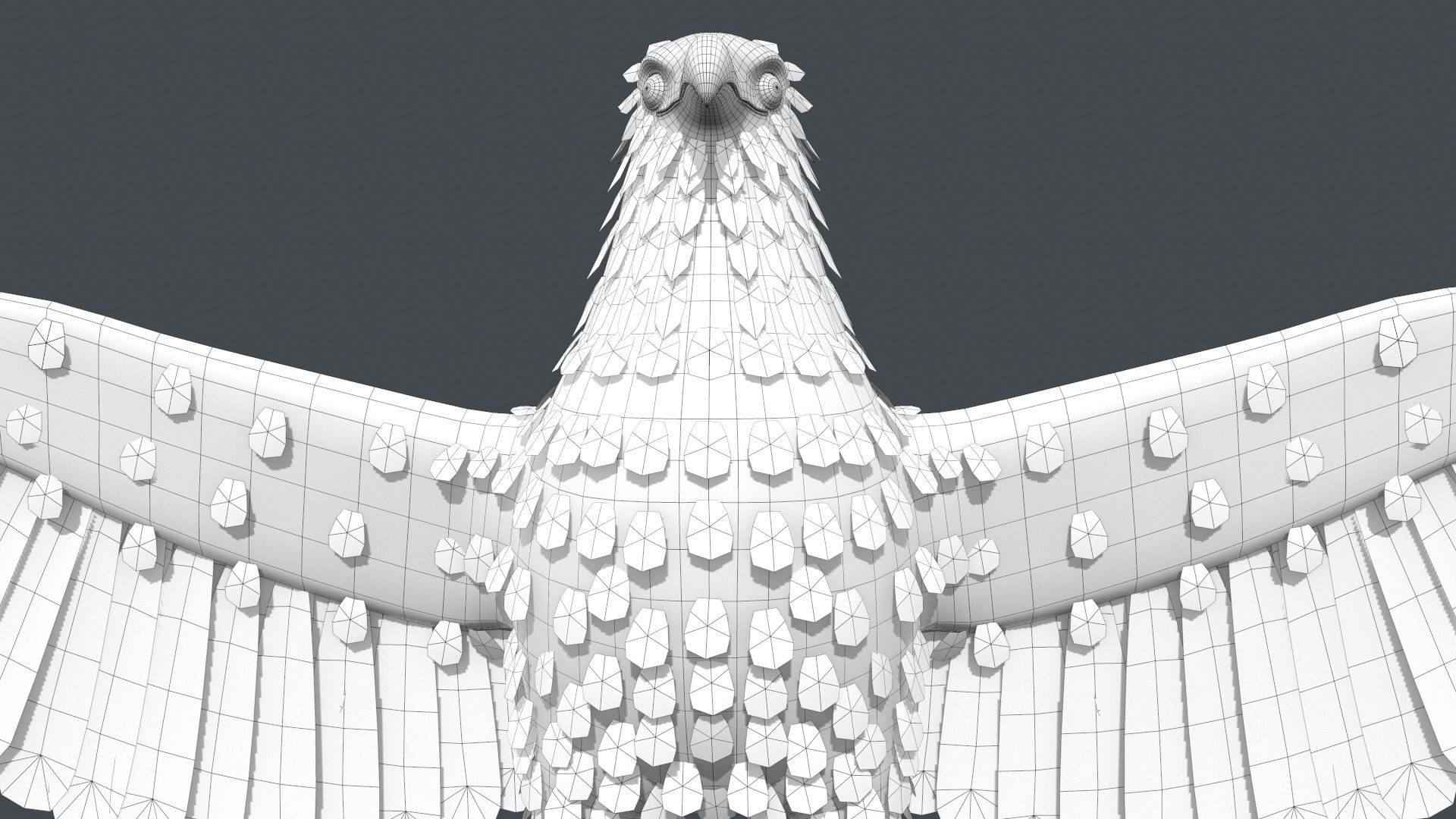 Bald Eagle Low-poly 3D model_23