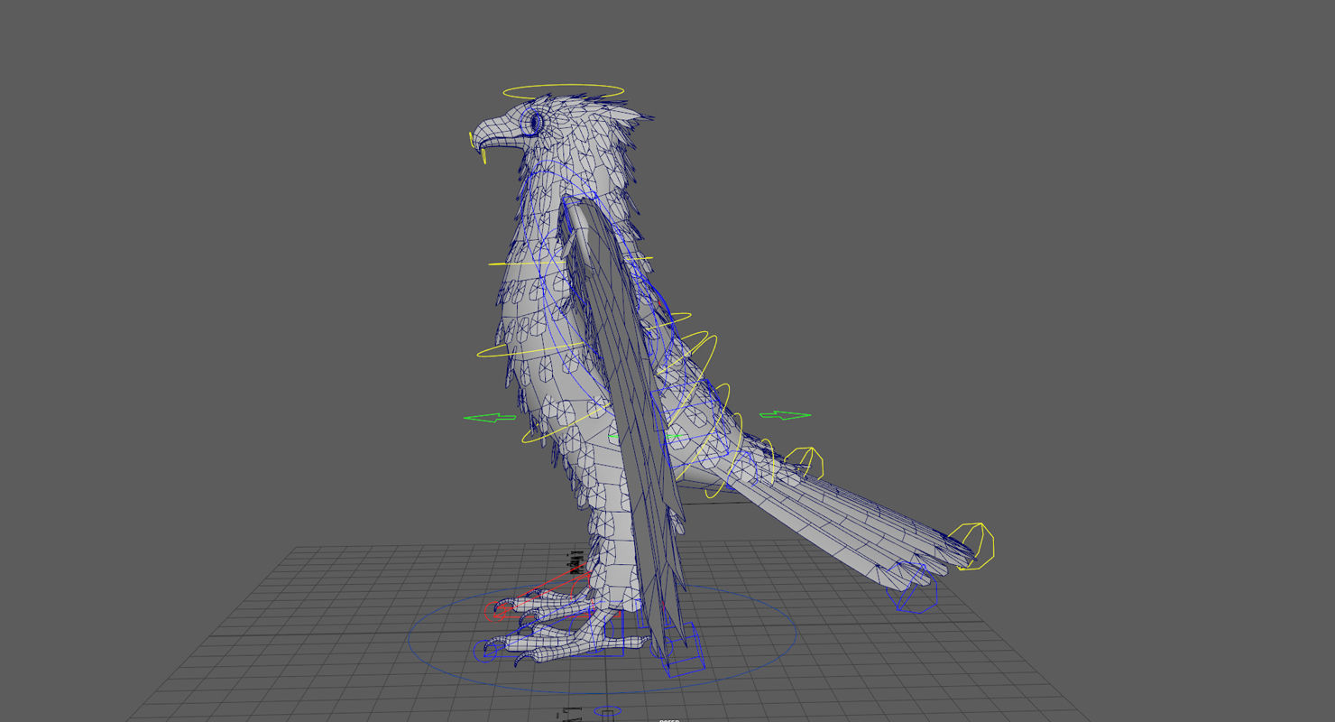 Bald Eagle Low-poly 3D model_14