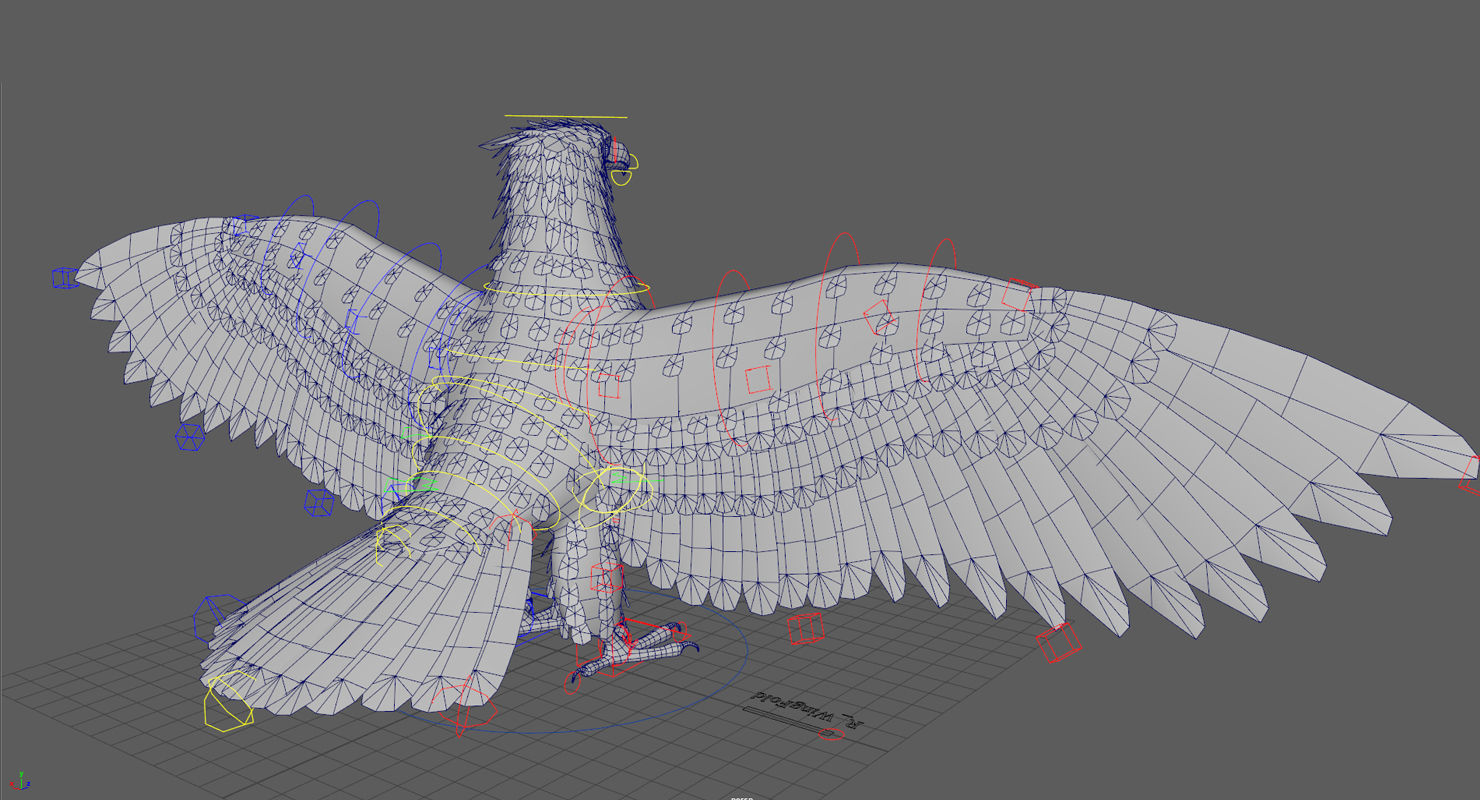 Bald Eagle Low-poly 3D model_13