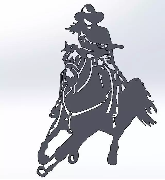 shooting cow girl 3D model