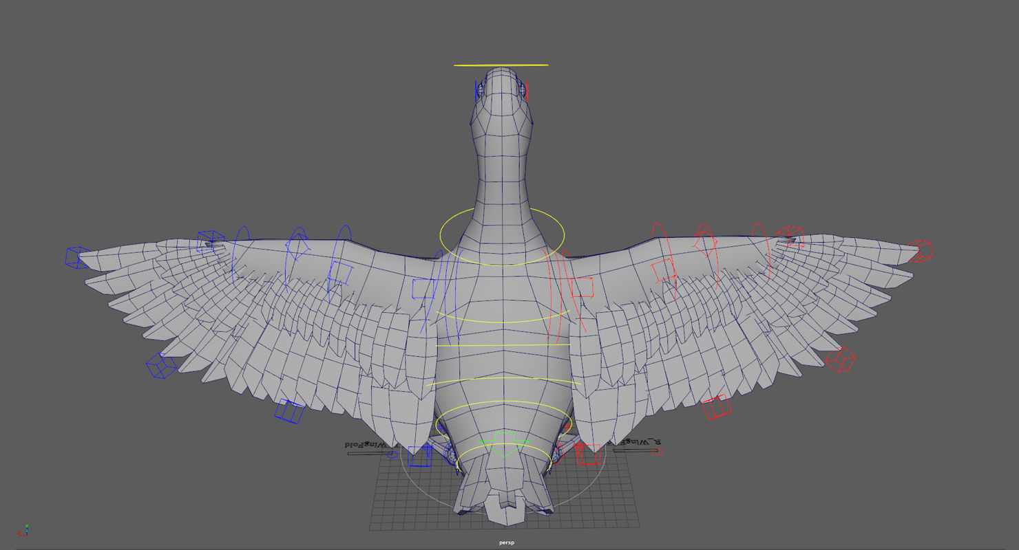 Mallard Duck Low-poly 3D model_12