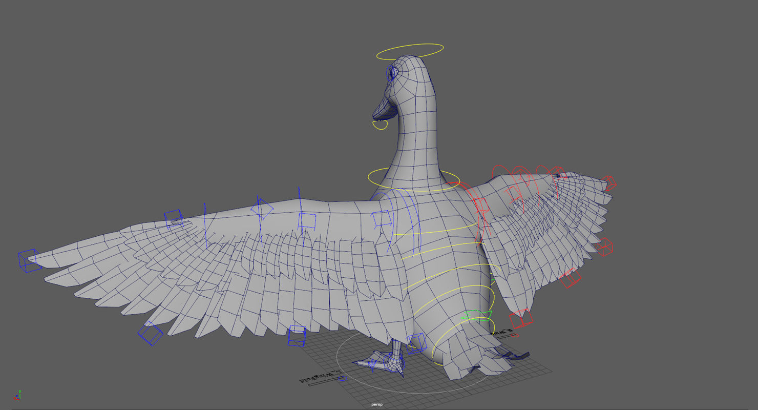 Mallard Duck Low-poly 3D model_15