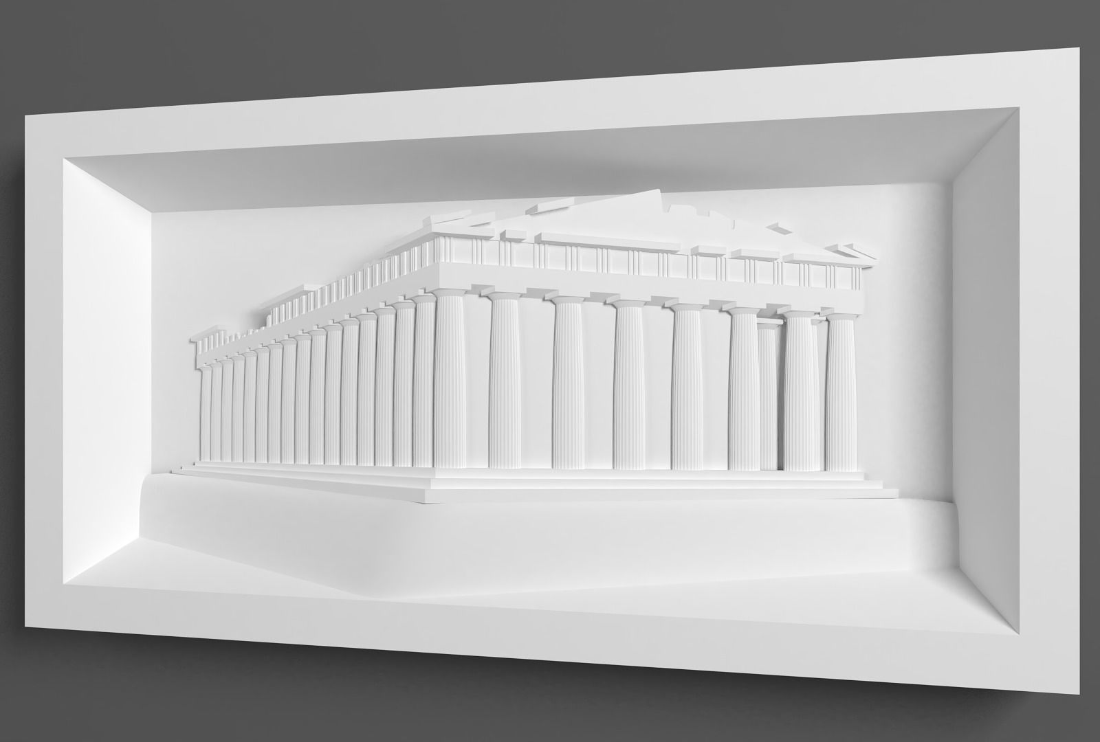 Parthenon for CNC Router and Free 3D print model_1