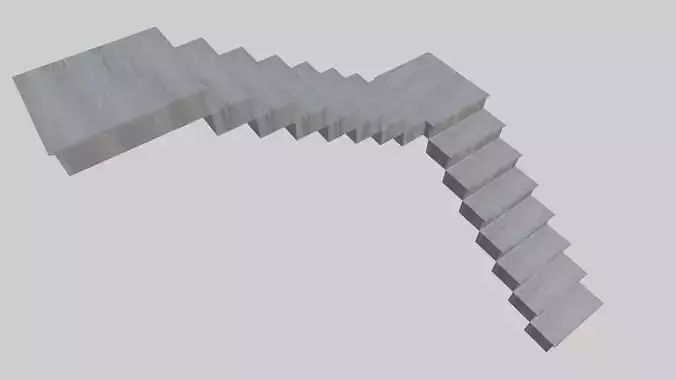 STAIRCASE HIGH POLY MODEL FOR GAME DEVELOPING UNITY 3D