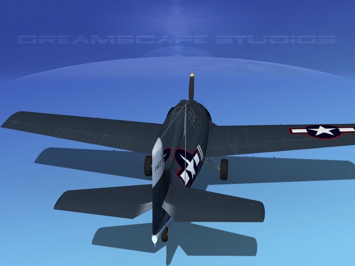 Grumman F4F-3 Wildcat V20 3D model_6