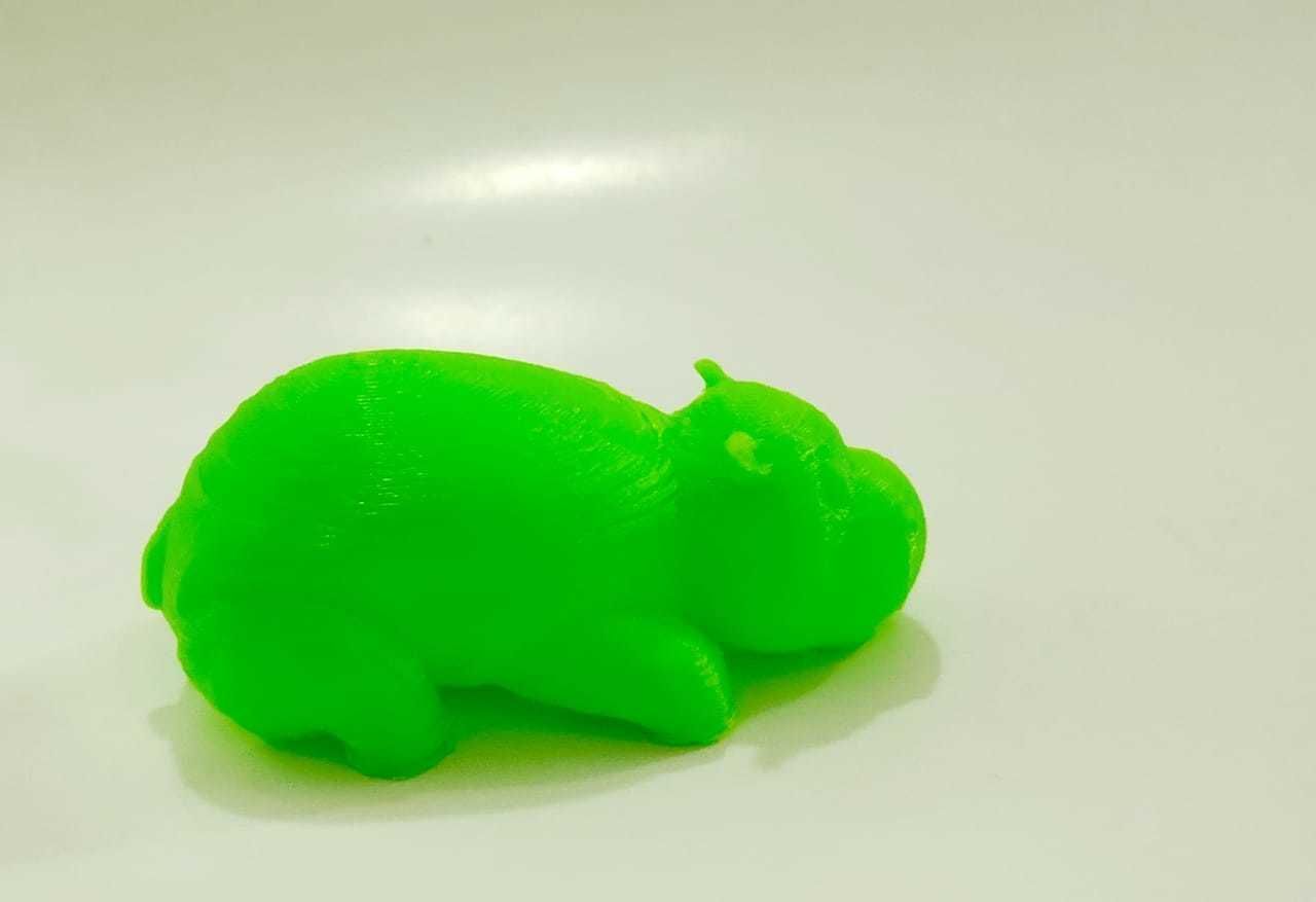 Cute Hippopotamus  3D print model_7