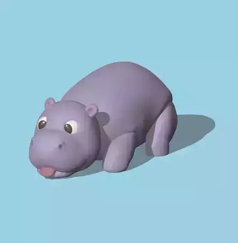 Cute Hippopotamus 