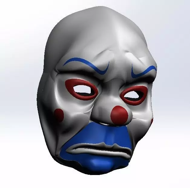 Clown Mask for Halloween 3D model_0