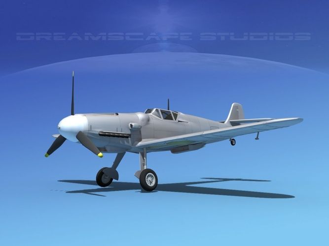 Messerschmitt BF-109 Bare Metal 3D model