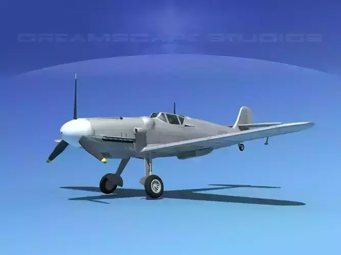 Messerschmitt BF-109 Bare Metal 3D model