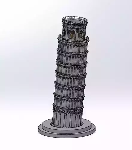 Tower Leaning 3d model