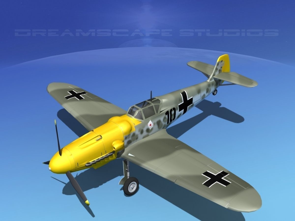 Messerschmitt BF-109 V03 3D model_10