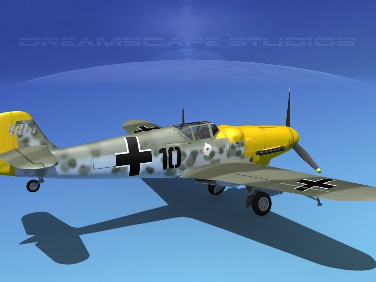 Messerschmitt BF-109 V03 3D model_5