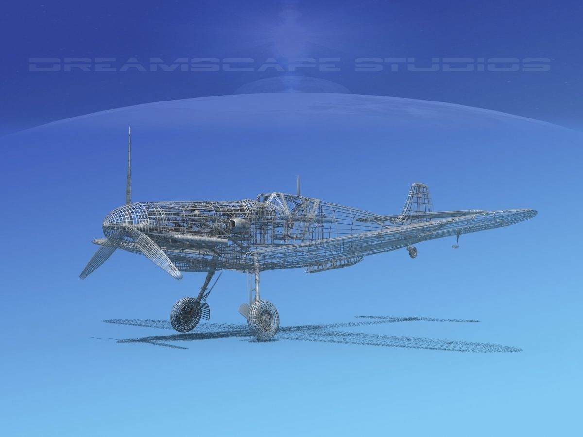 Messerschmitt BF-109 V03 3D model_11