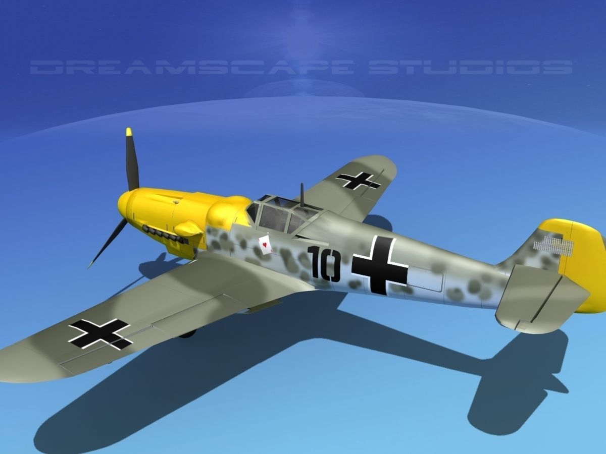 Messerschmitt BF-109 V03 3D model_8