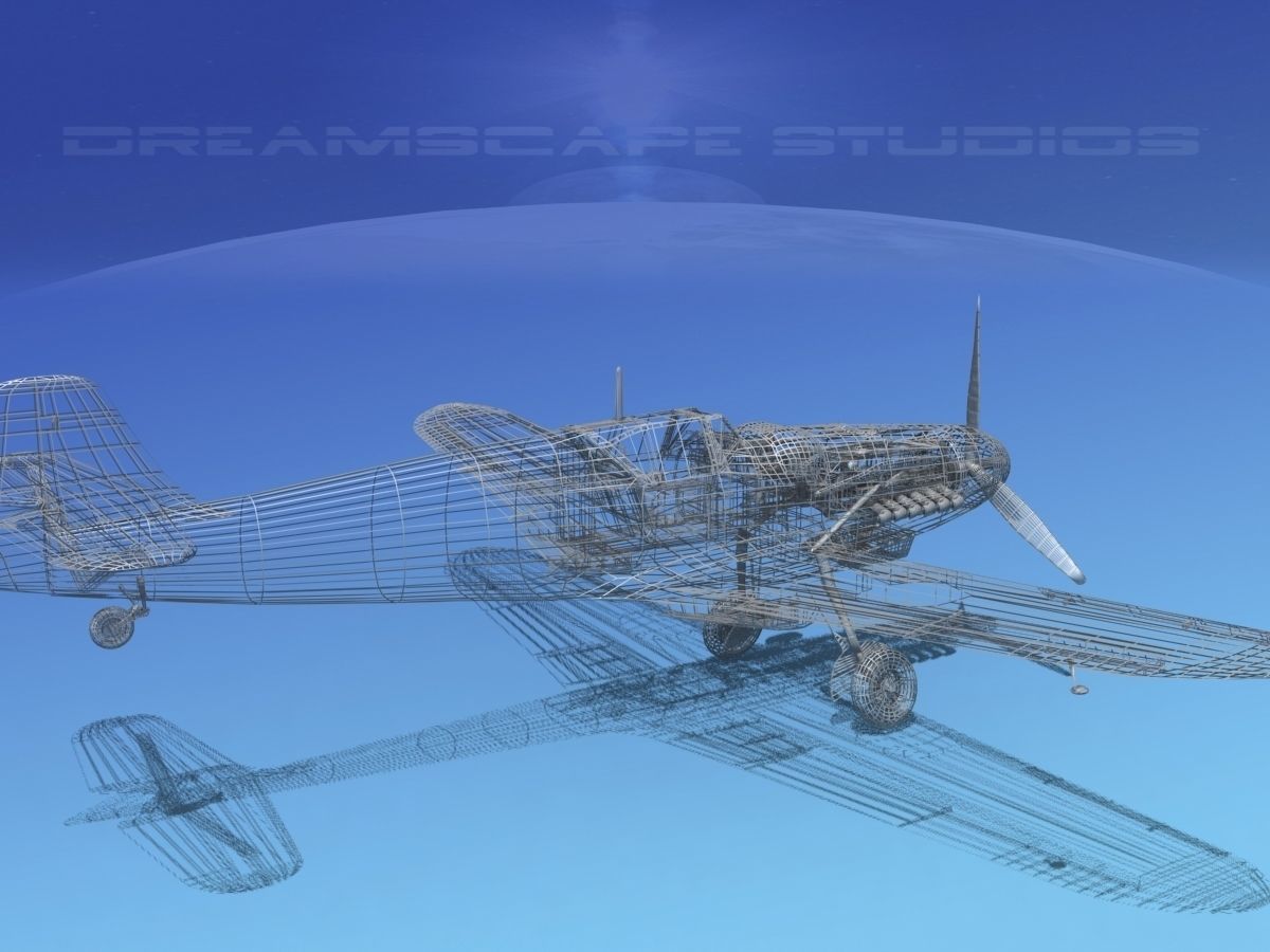 Messerschmitt BF-109 V03 3D model_13