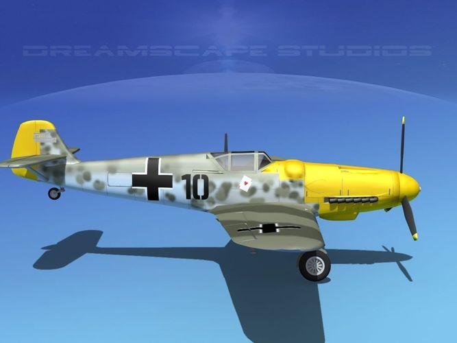 Messerschmitt BF-109 V03 3D model_4