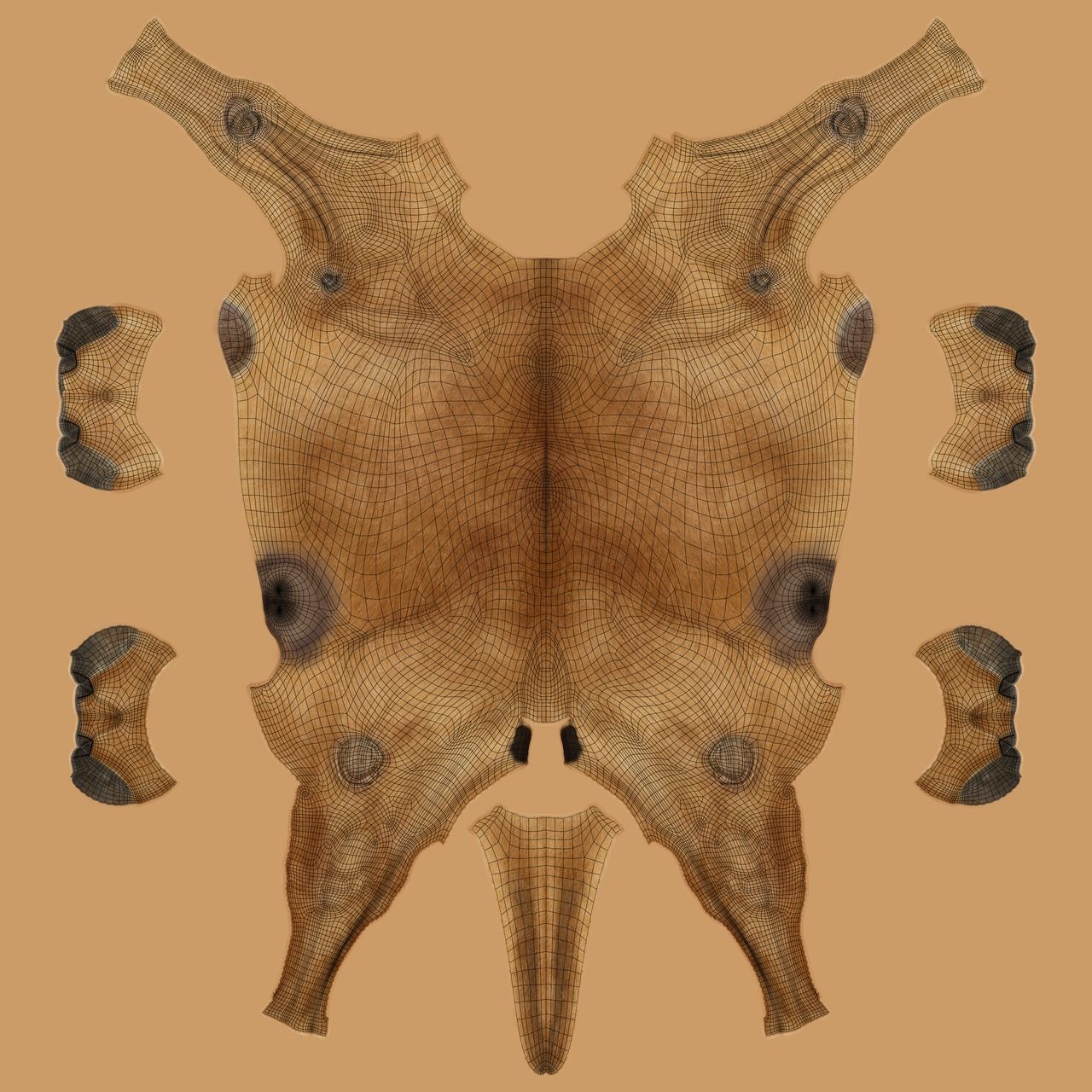 Camel Rigged 3D model_7