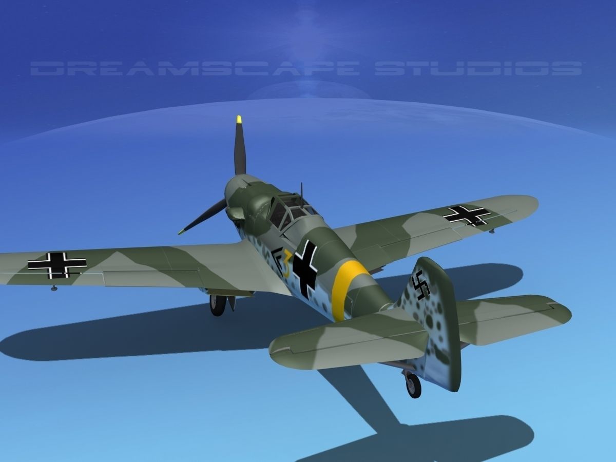 Messerschmitt BF-109 V05 3D model_7