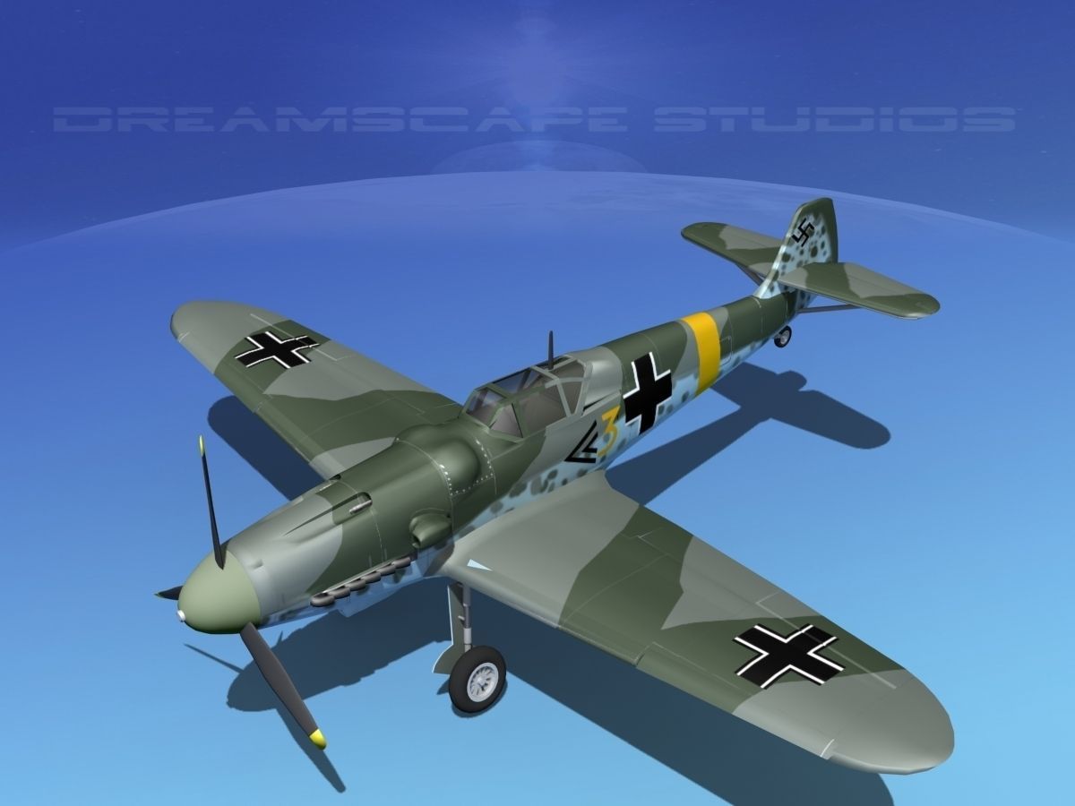 Messerschmitt BF-109 V05 3D model_10