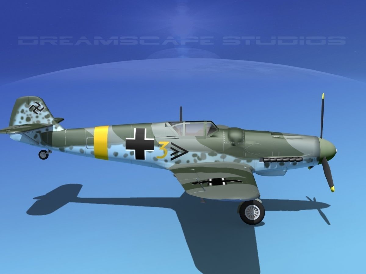 Messerschmitt BF-109 V05 3D model_4