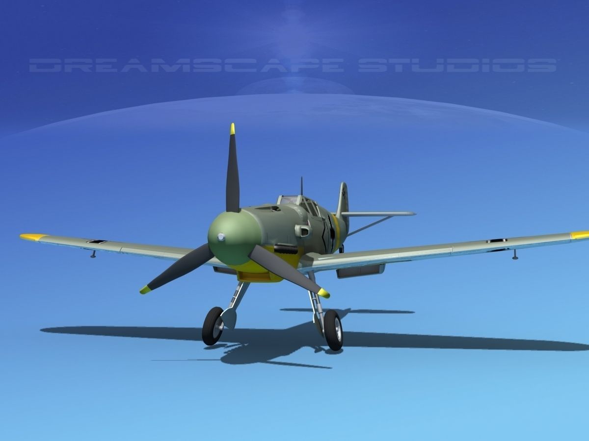 Messerschmitt BF-109 V06 3D model_1