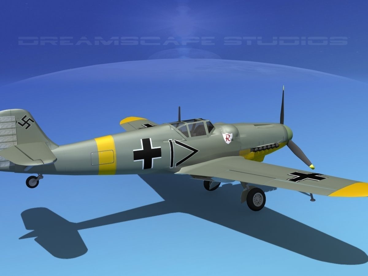 Messerschmitt BF-109 V06 3D model_5