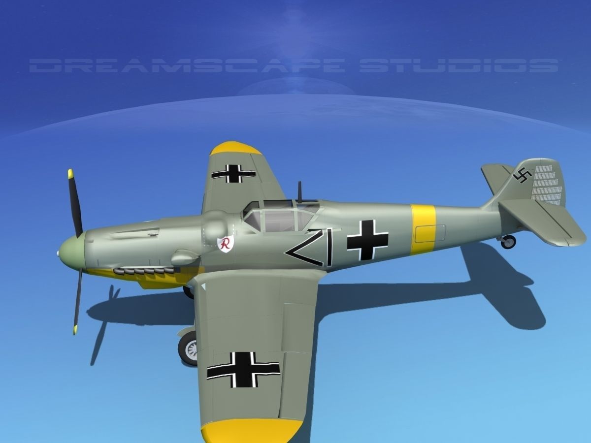 Messerschmitt BF-109 V06 3D model_9