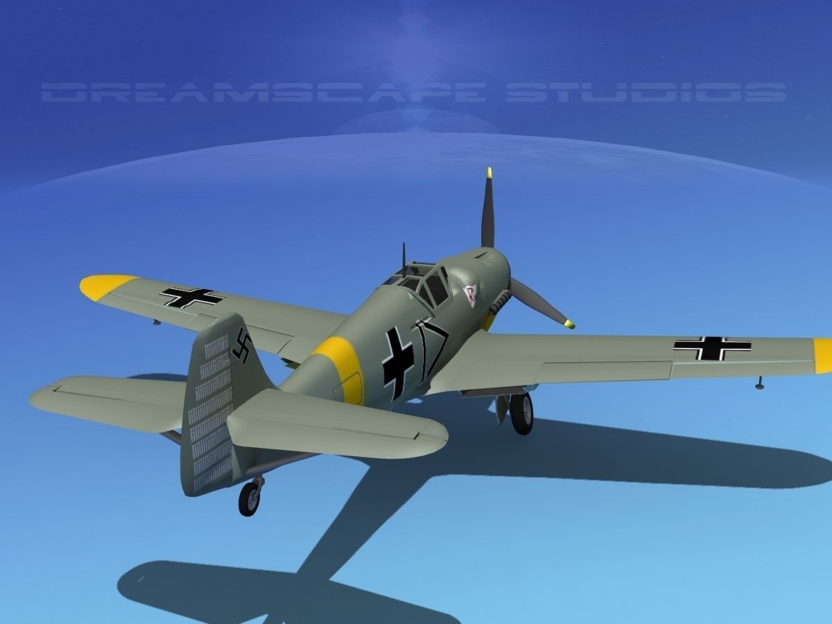 Messerschmitt BF-109 V06 3D model_6