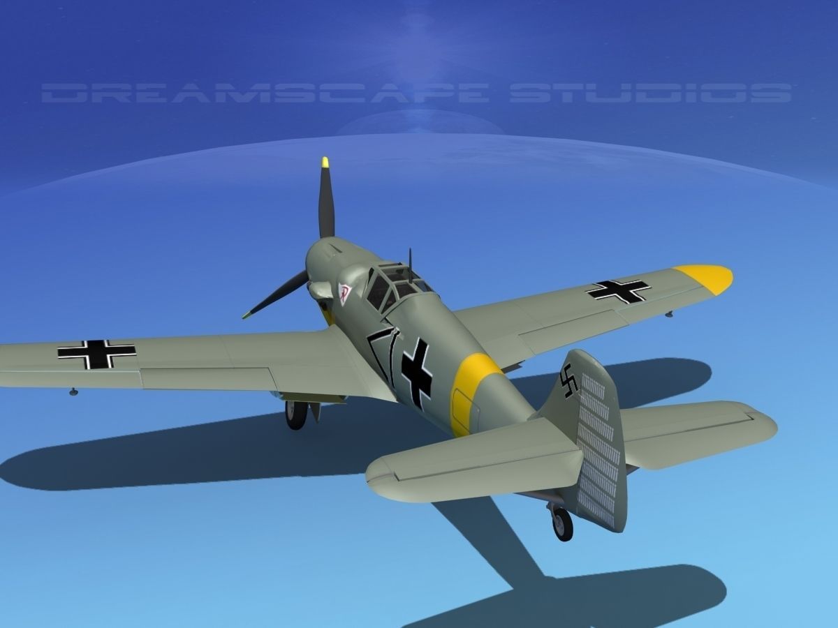Messerschmitt BF-109 V06 3D model_7