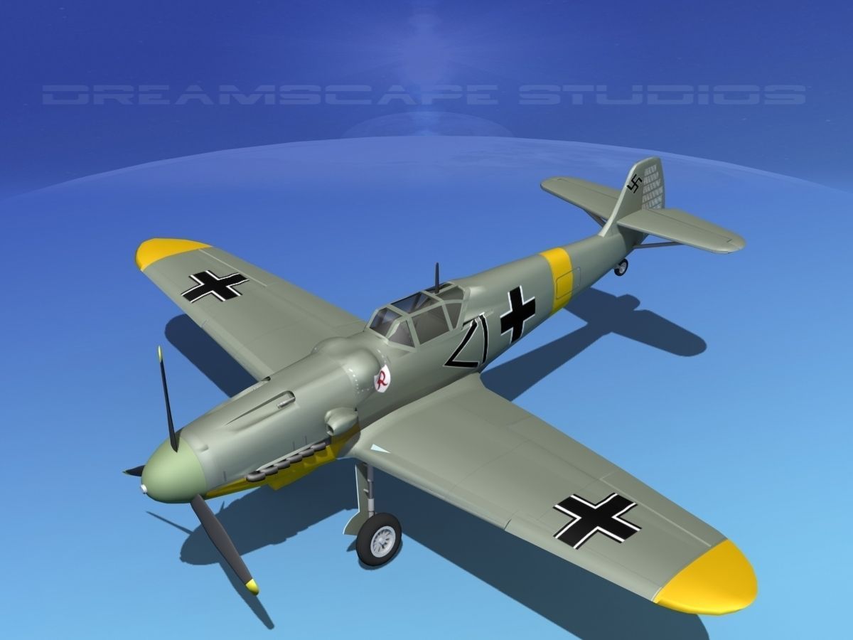 Messerschmitt BF-109 V06 3D model_10