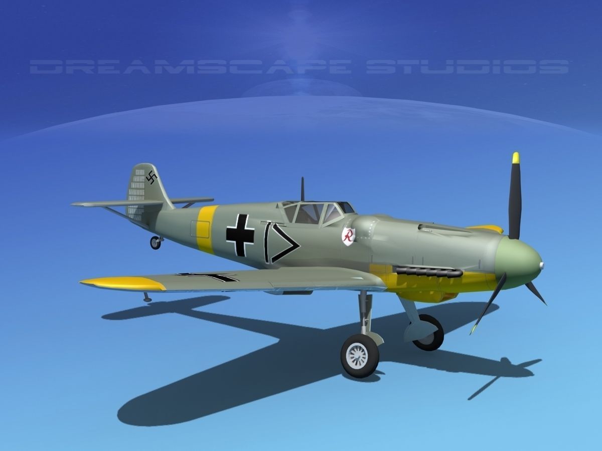 Messerschmitt BF-109 V06 3D model_3