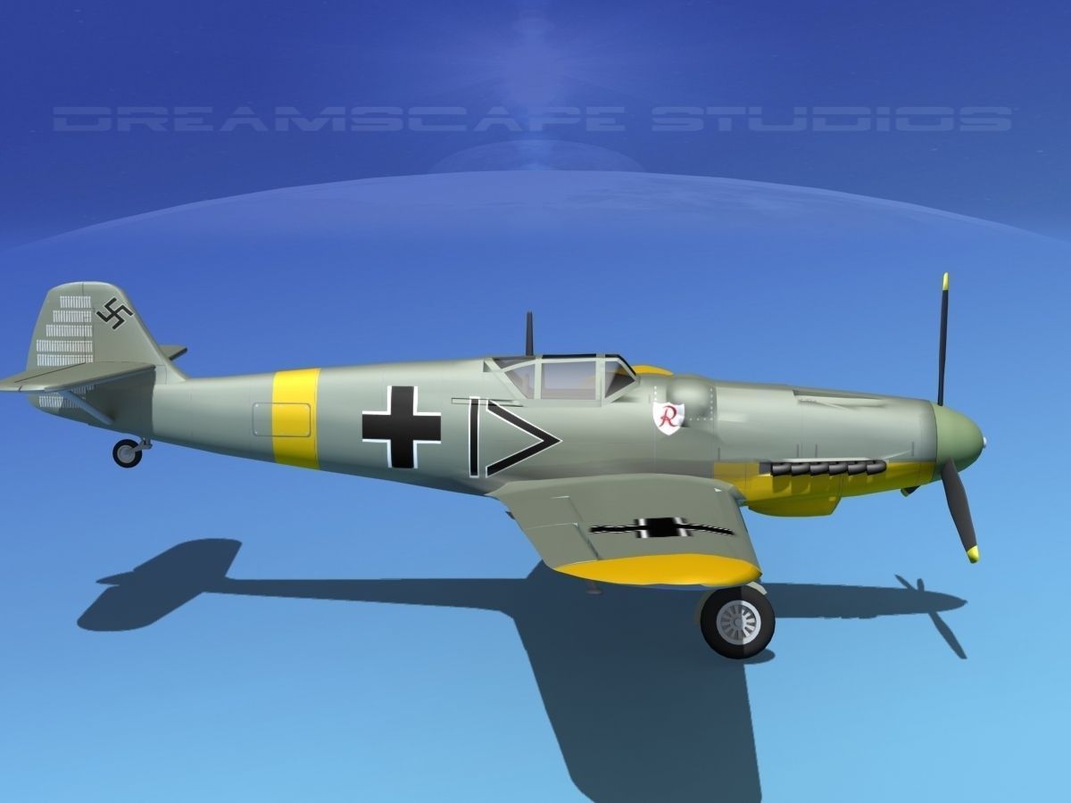 Messerschmitt BF-109 V06 3D model_4