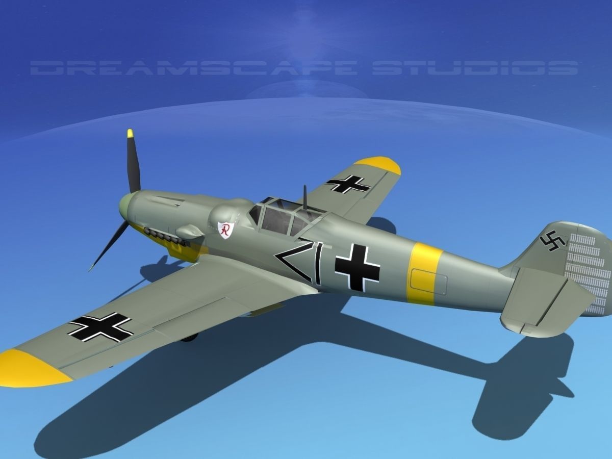 Messerschmitt BF-109 V06 3D model_8