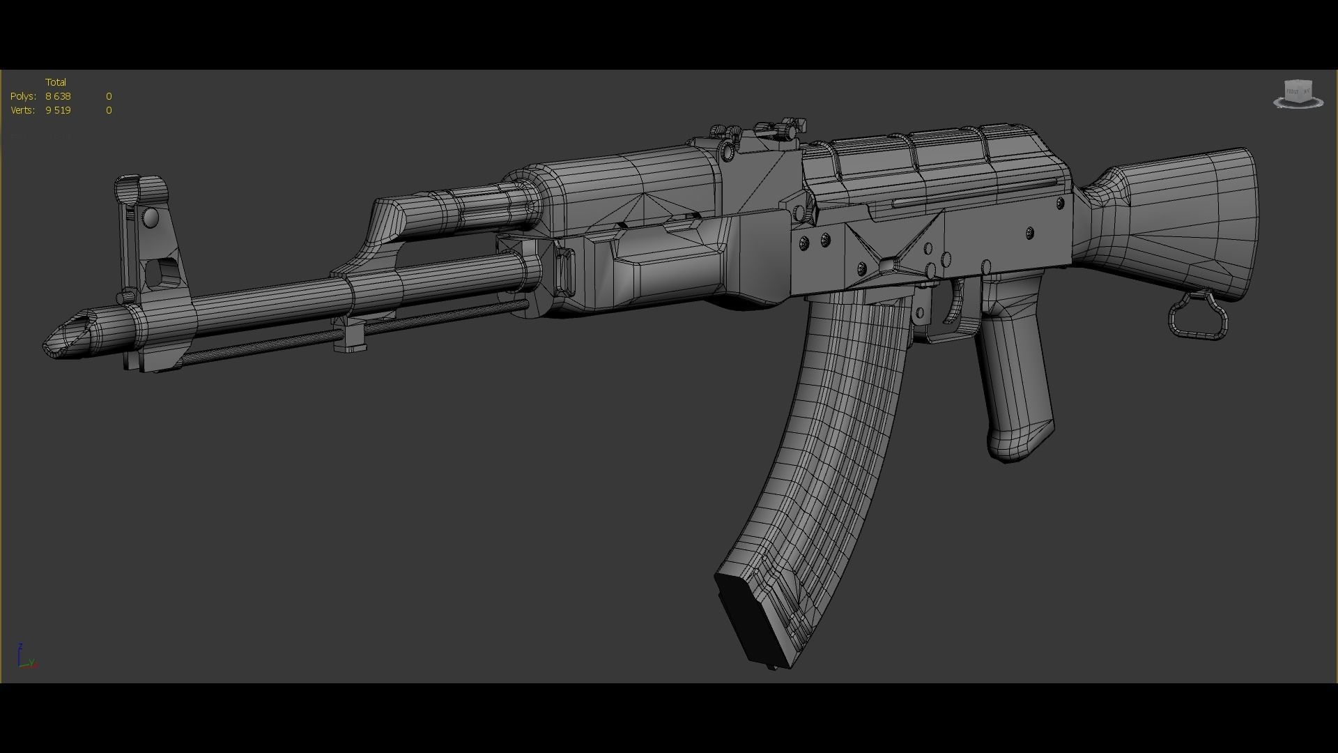 AKM 7 62mm Game ready low-poly Low-poly 3D model_9