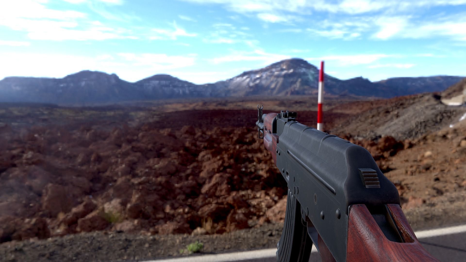 AKM 7 62mm Game ready low-poly Low-poly 3D model_7